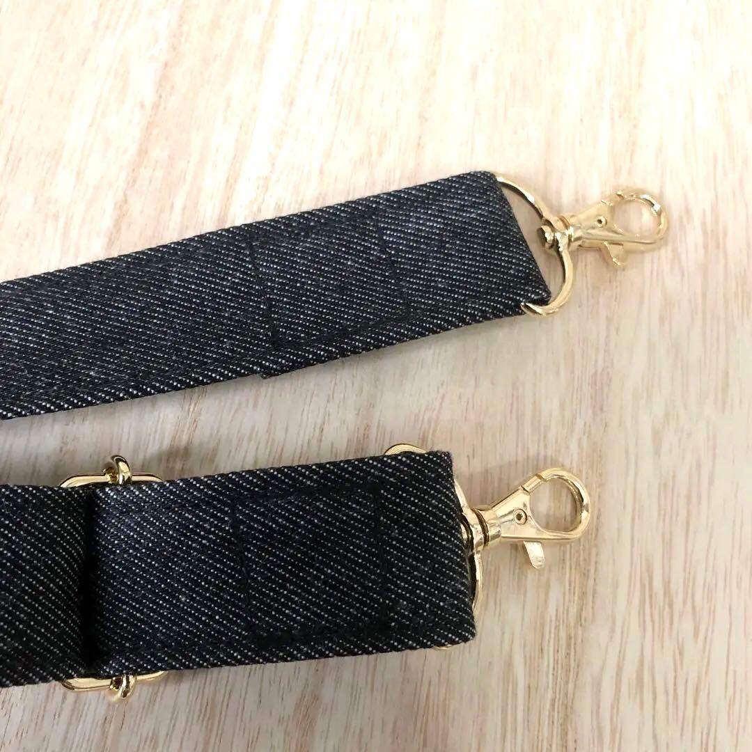 nanaです♪ トートバッグ　ハンドメイド　ブラック　ショルダーベルト付き