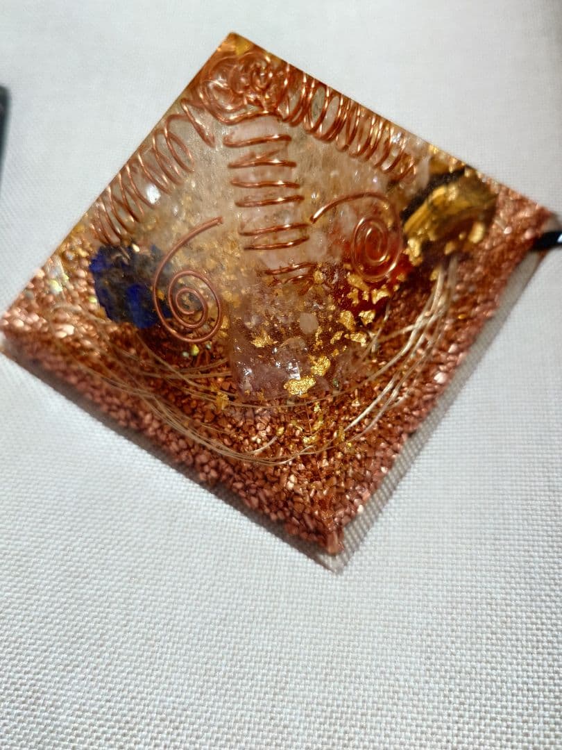 オルゴナイト ルームランプ 金魚 ピラミッド セット