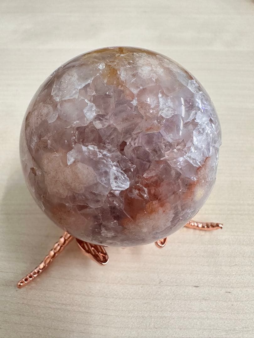 新　ピンクアメジスト　アメジスト　スフィア　丸玉