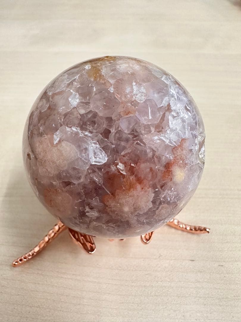 新　ピンクアメジスト　アメジスト　スフィア　丸玉