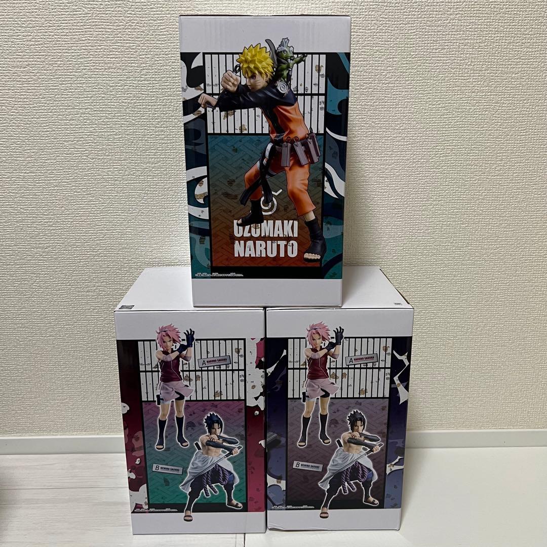 NARUTO Grandistaナルト&うちはサスケ&春野サクラフィギュアセット