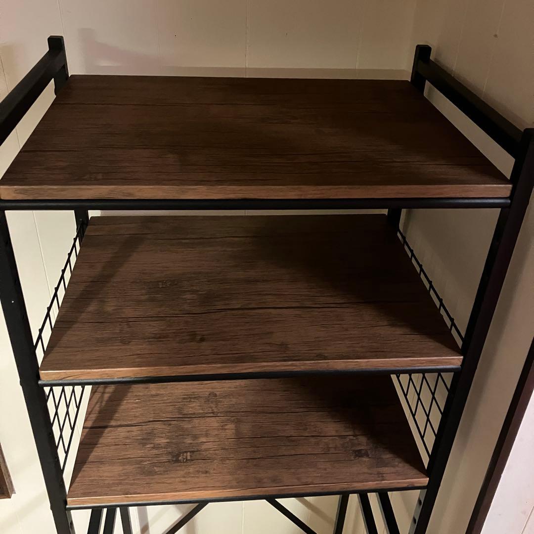 山善 YAMAZEN 冷蔵庫上ラック ゴミ箱上ラック