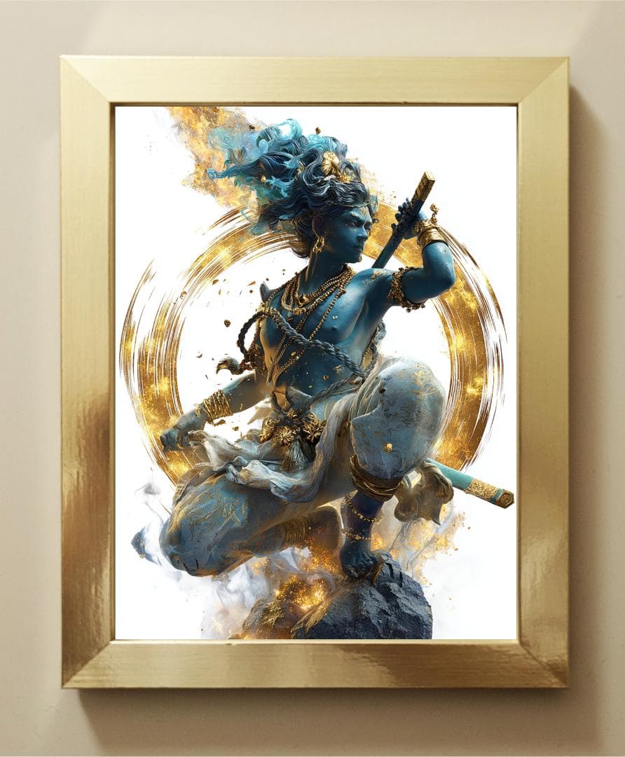 14【西方の守護神☆白虎】邪気退散・金運上昇・家運隆盛【ヒーリング聖獣画】