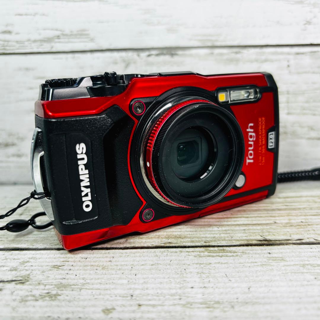 【動作良好】OLYMPUS デジタルカメラ TOUGH TG-5 レッド