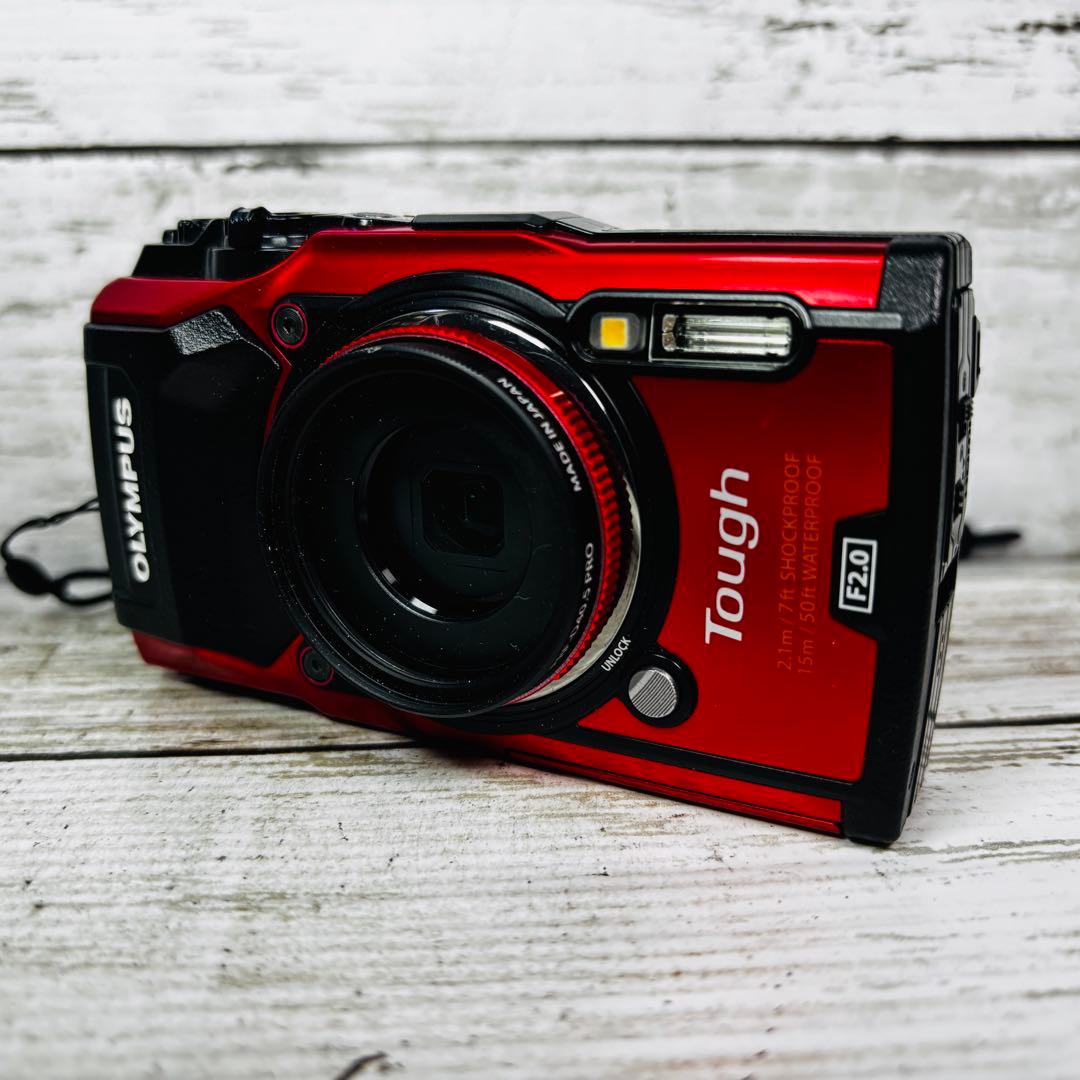 【動作良好】OLYMPUS デジタルカメラ TOUGH TG-5 レッド