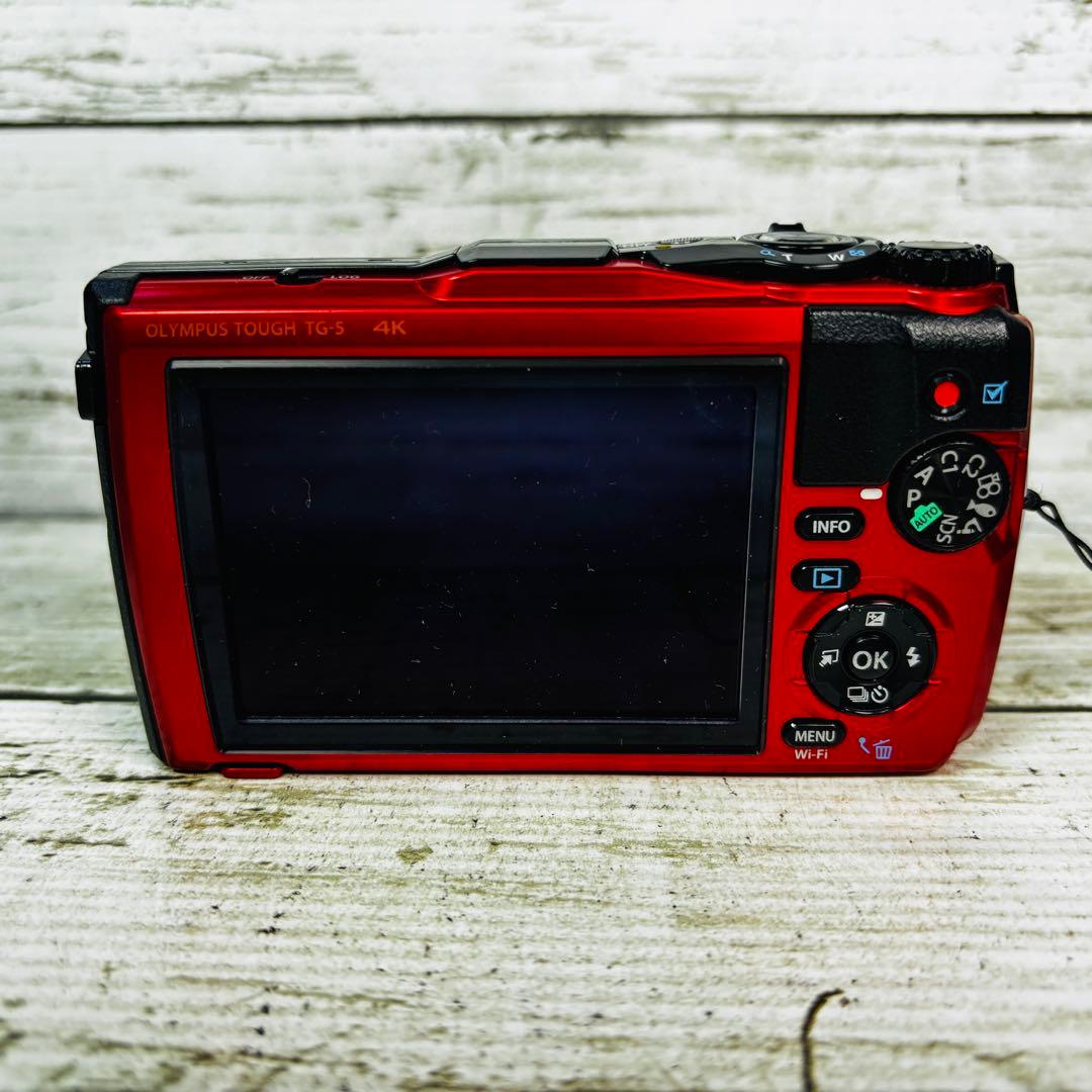 【動作良好】OLYMPUS デジタルカメラ TOUGH TG-5 レッド
