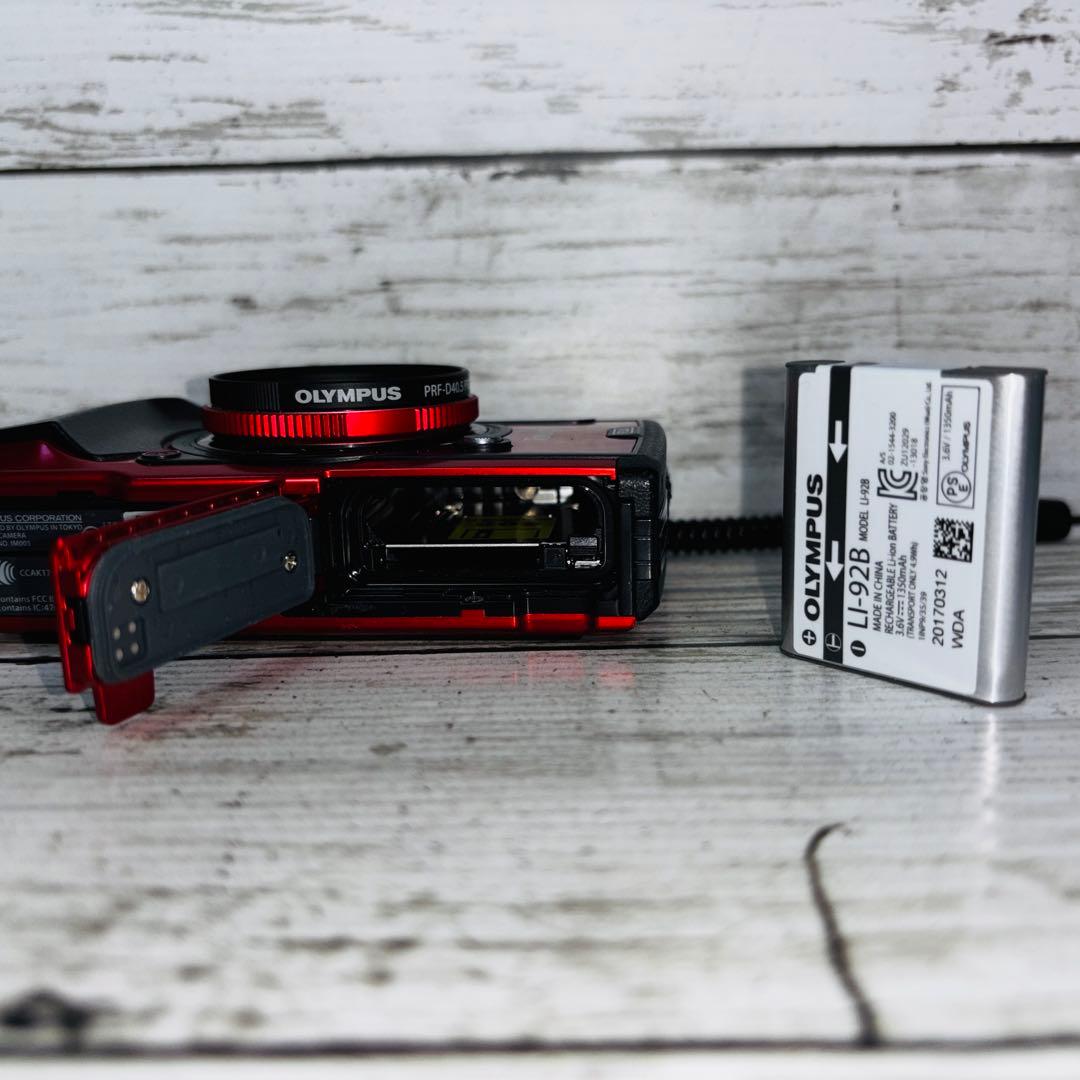 【動作良好】OLYMPUS デジタルカメラ TOUGH TG-5 レッド