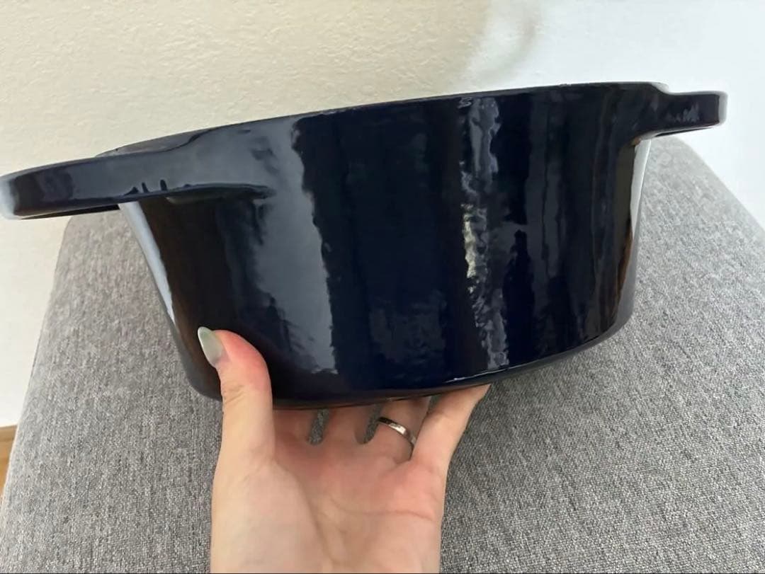 【美品】ル・クルーゼ ココット オーバル 25㎝