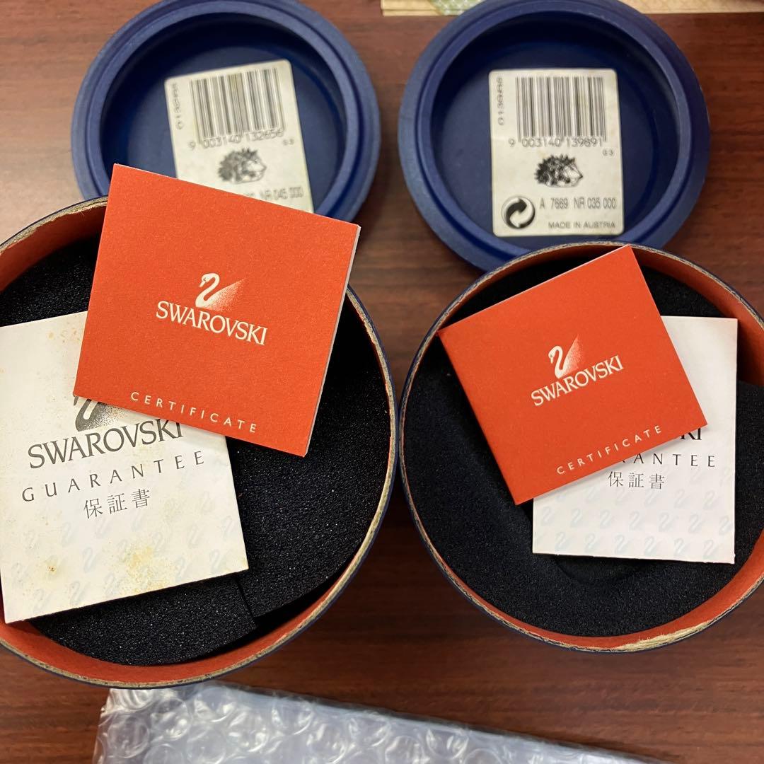 Swarovski ハリネズミ 2個セット