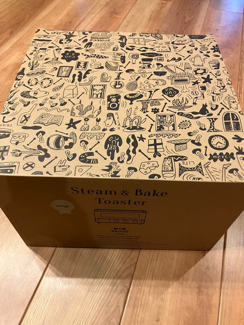 【新品】BRUNO スチーム＆ベイク トースター グレージュ 未使用品 ブルーノ