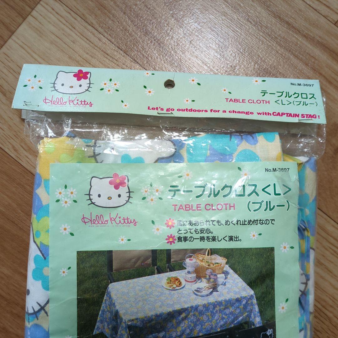 d*7様 希少★当時物★カオハナキティ生地★Hello Kitty テーブルクロ