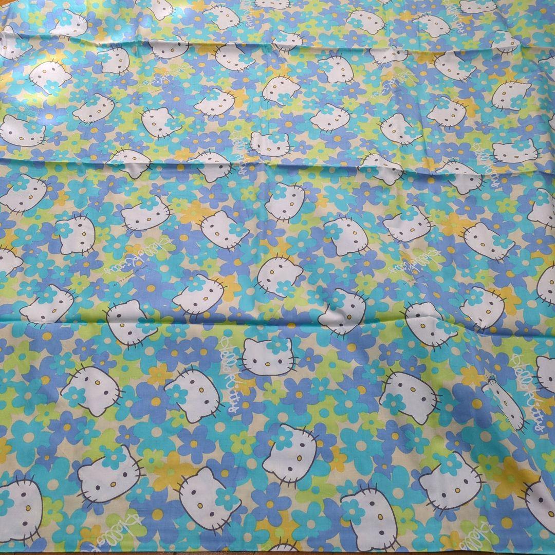 d*7様 希少★当時物★カオハナキティ生地★Hello Kitty テーブルクロ