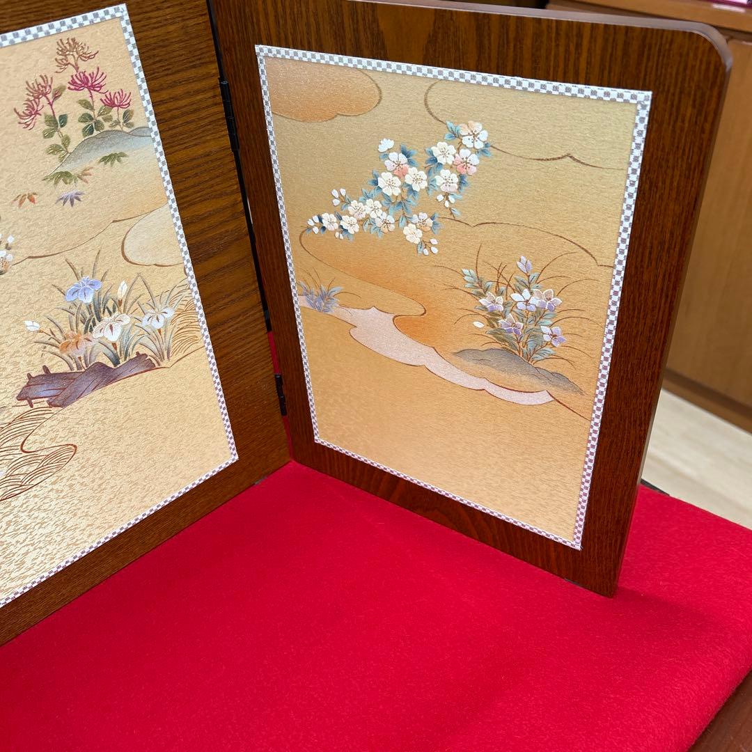 【405】ひな祭り飾り＊13号木製屏風