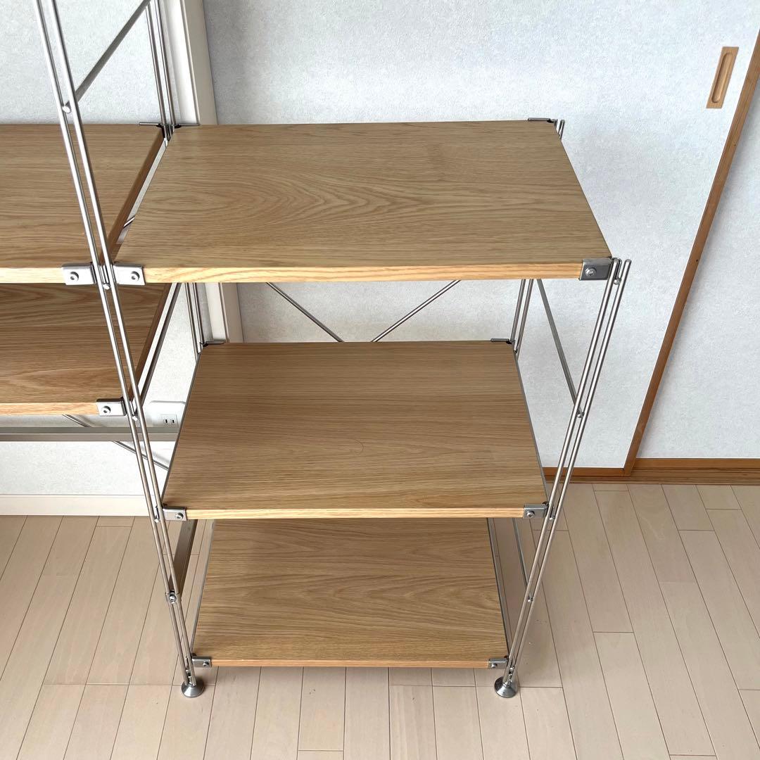 無印良品 ユニットシェルフ スチール 木材