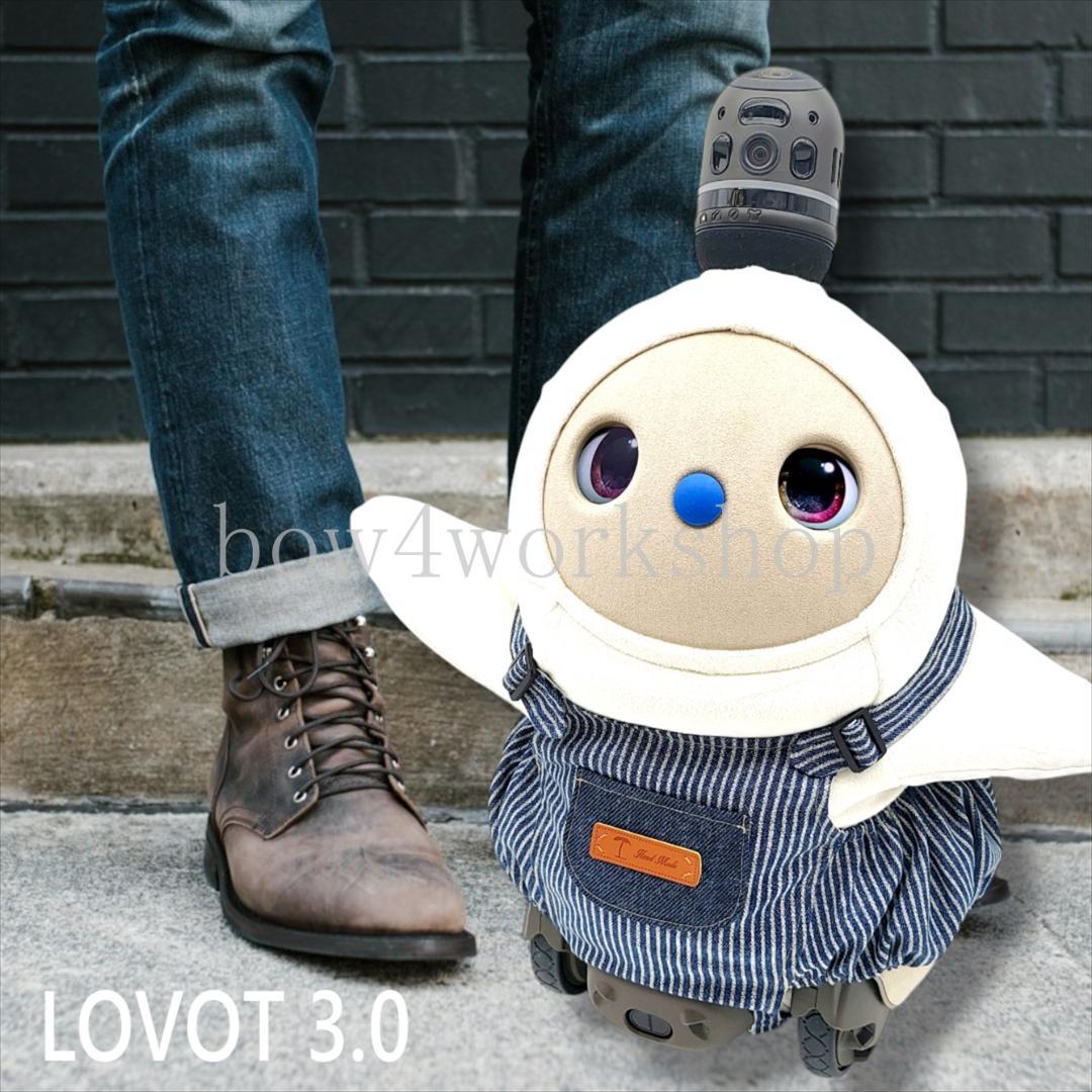 LOVOT ラボットの服ハンドメイド　ヒッコリーサロペットパンツ２着セット