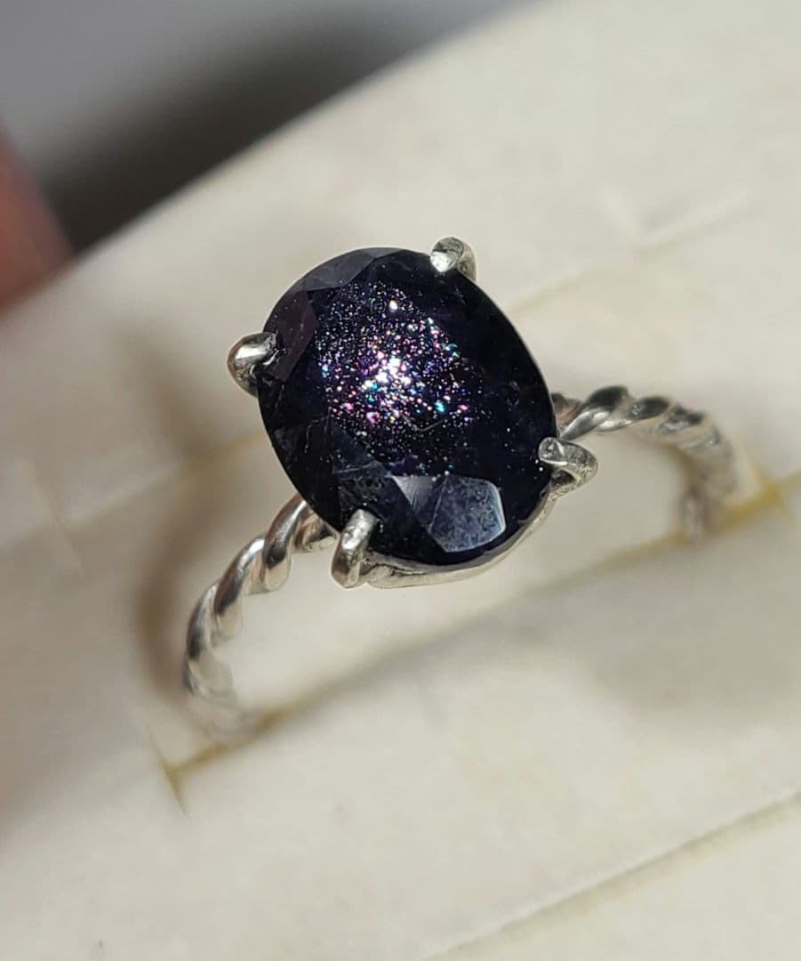 えむえす★非加熱アイオライトサンストーン★リングオーダー