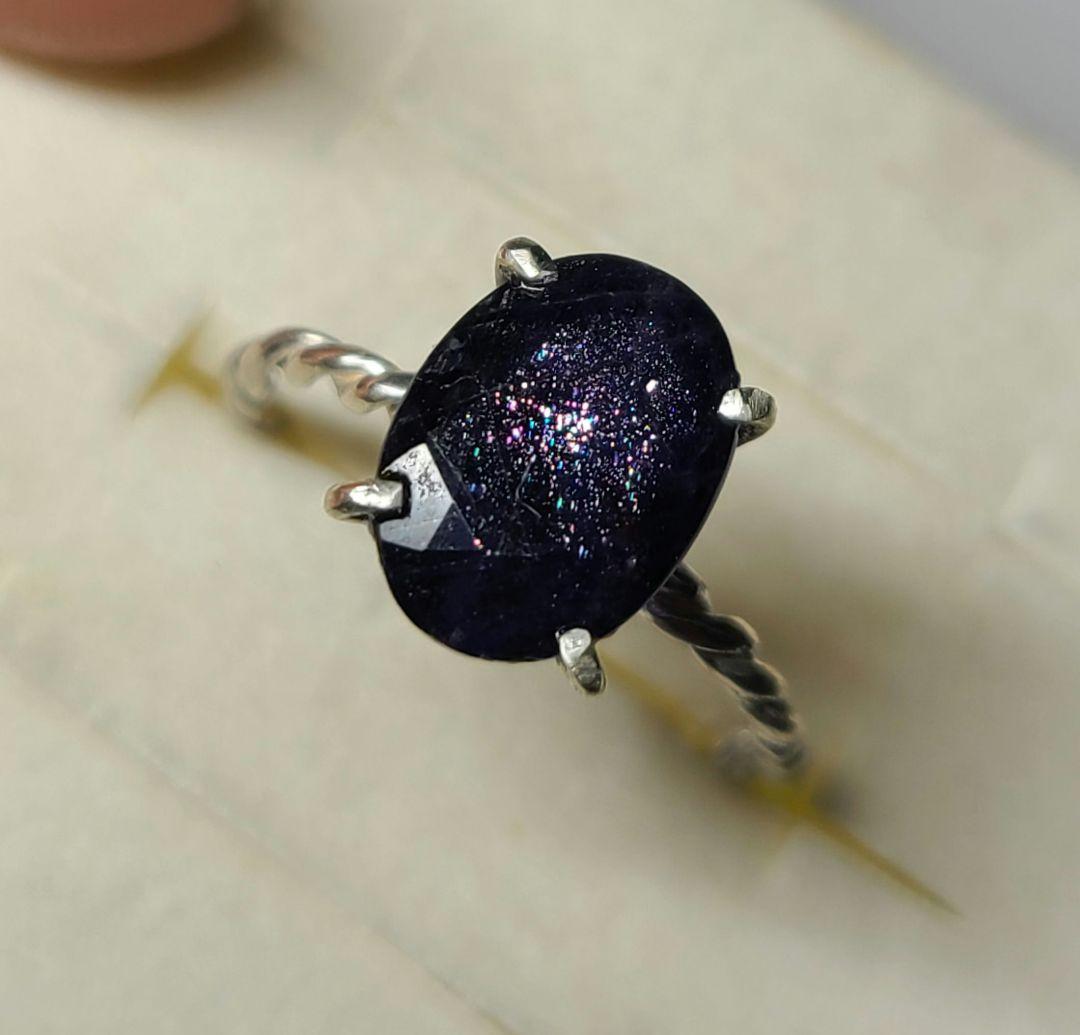 えむえす★非加熱アイオライトサンストーン★リングオーダー