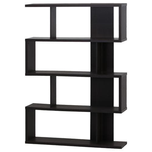 【新品・送料無料】Ｓ型ディスプレイシェルフ ブラウン