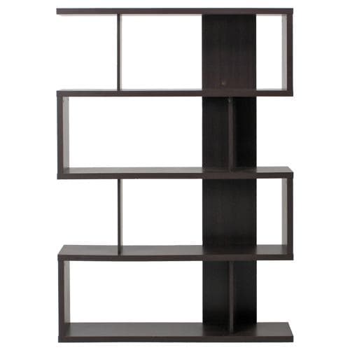 【新品・送料無料】Ｓ型ディスプレイシェルフ ブラウン