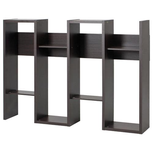 【新品・送料無料】Ｓ型ディスプレイシェルフ ブラウン