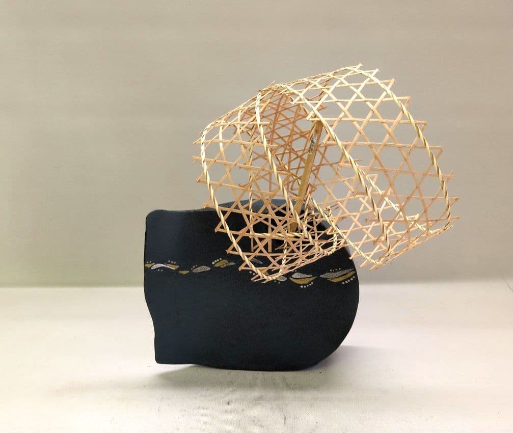 おまけ付き　清水焼　延美作　池坊好み　池坊花器