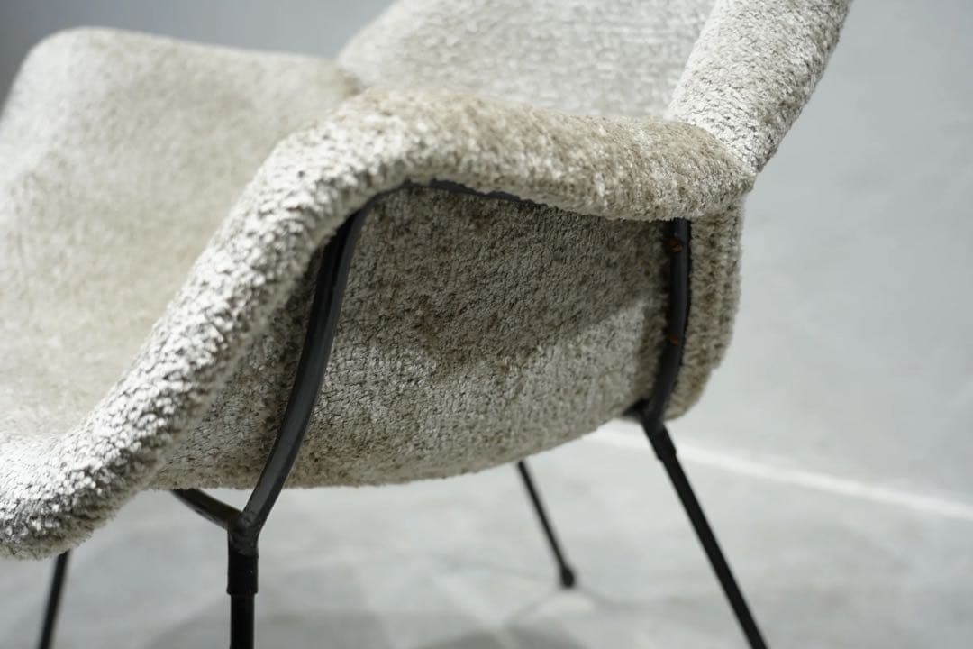 フランス　ビンテージ　アームチェア　60s’ 1人掛け椅子　アイアン