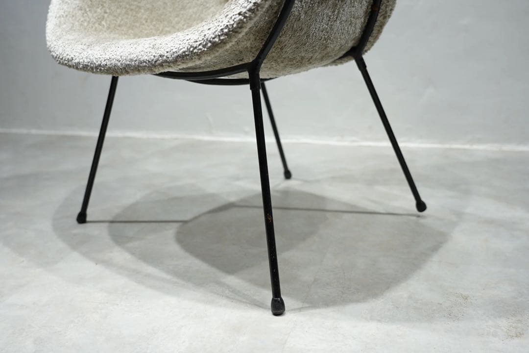 フランス　ビンテージ　アームチェア　60s’ 1人掛け椅子　アイアン