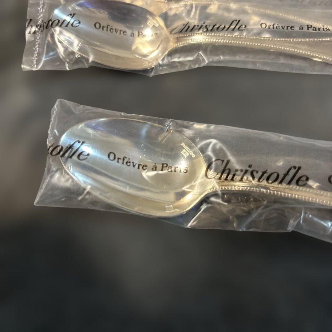 クリストフル　シルバーコーティング　パール　コーヒースプーン 6本セット