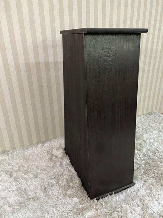台形キャビネット　アンティーク家具　ブラウン