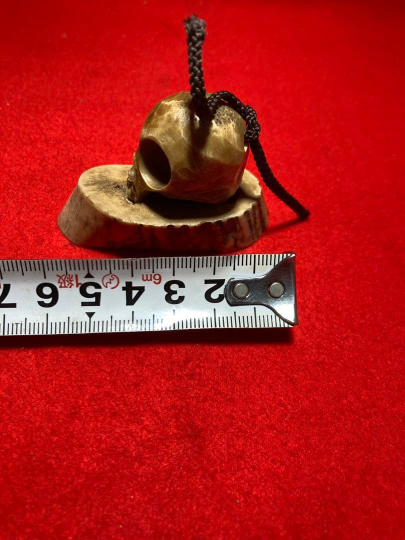 骸骨　正司斎共箱　根付け