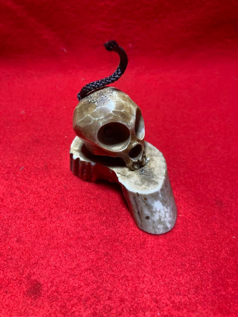 骸骨　正司斎共箱　根付け