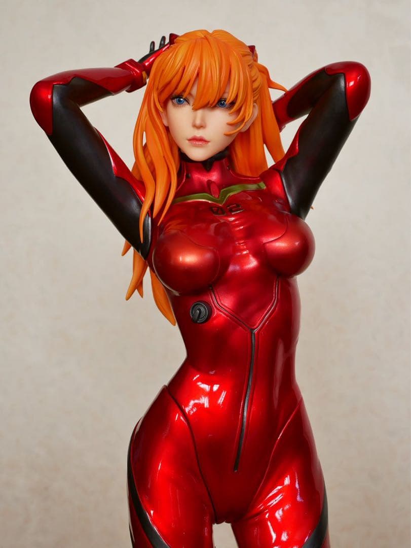 ☆EX アスカ ラングレー 1/4 一部シリコン エヴァンゲリオン フィギュア