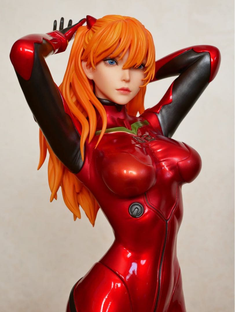 ☆EX アスカ ラングレー 1/4 一部シリコン エヴァンゲリオン フィギュア