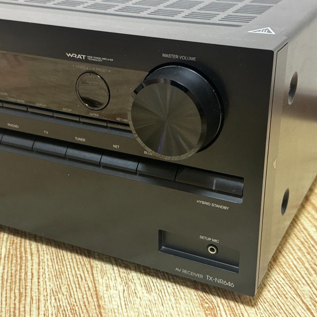 TOS様★ONKYO TX-NR646 AVアンプ リモコン付き ジャンク