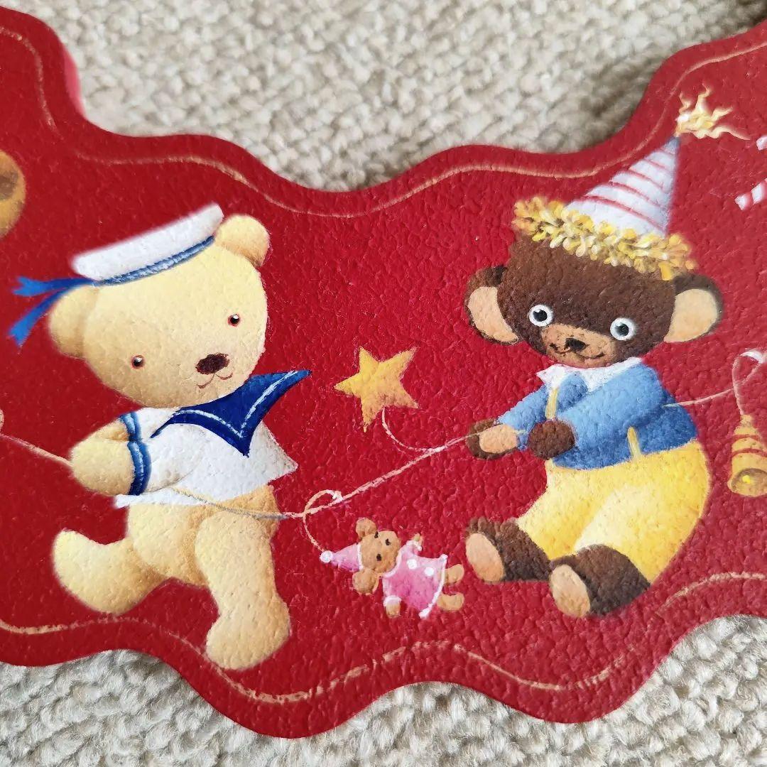 トールペイント クリスマス テディベア リース 古屋加江子