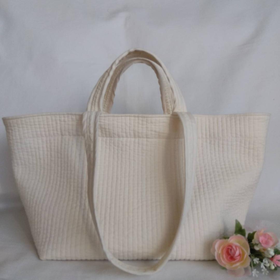 底板ヌビ☆トートバッグ シングルハンドル☆ グレー ヌビバッグ