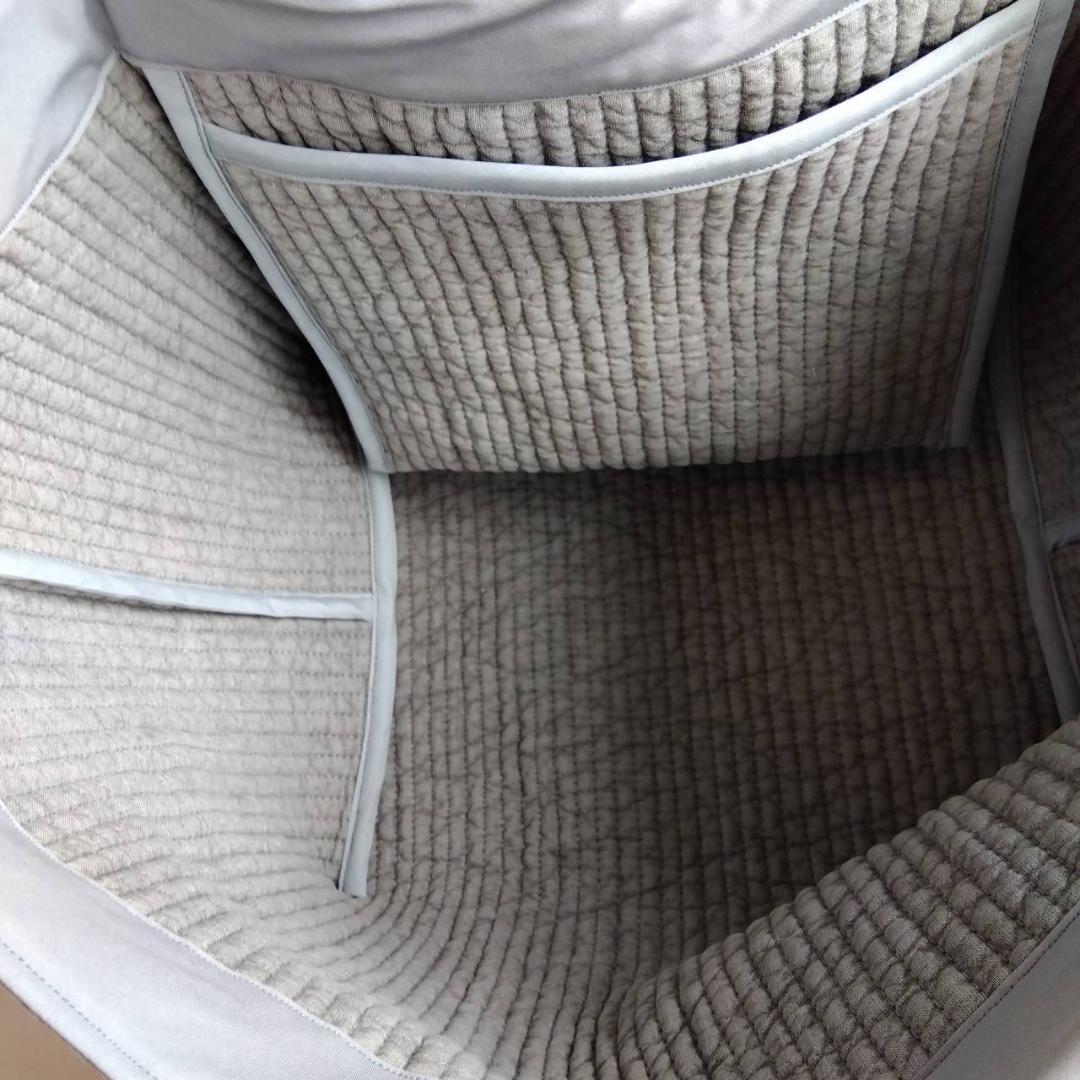 底板ヌビ☆トートバッグ シングルハンドル☆ グレー ヌビバッグ