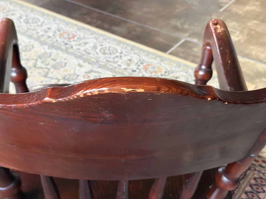 キツツキマーク　飛騨産業　ウッドチェア　キツツキマーク　レトロ　2脚セット　nG