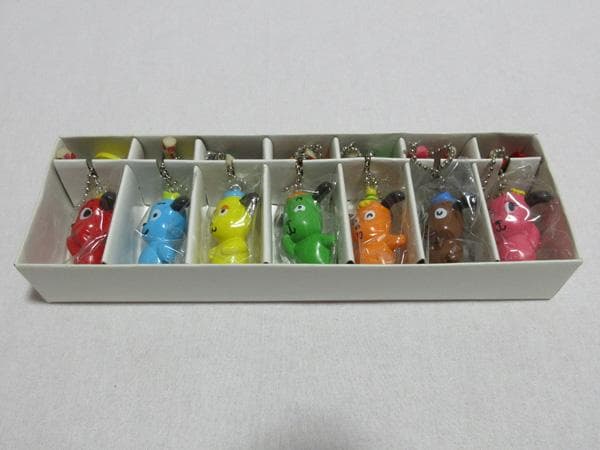 明治製菓7匹のマーブルわんちゃんおそろいキーホルダー非売品当選品昭和レトロ