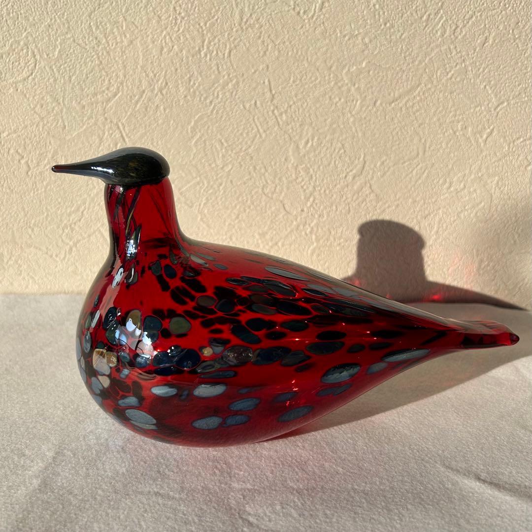 オイバ・トイッカ ガラスの鳥 Rubybird ルビーバード クランベリー