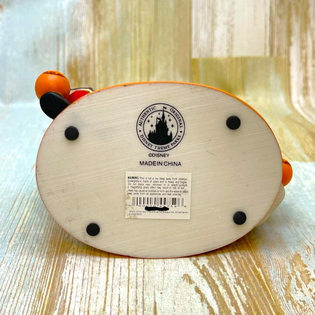 海外限定★ミッキーマウス ミニーマウス ハロウィン パンプキン スノーグローブ