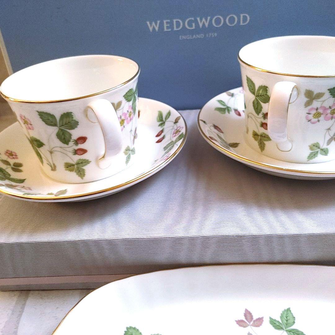 Springセール◆新品 ワイルドストロベリーC&S2客長皿1枚