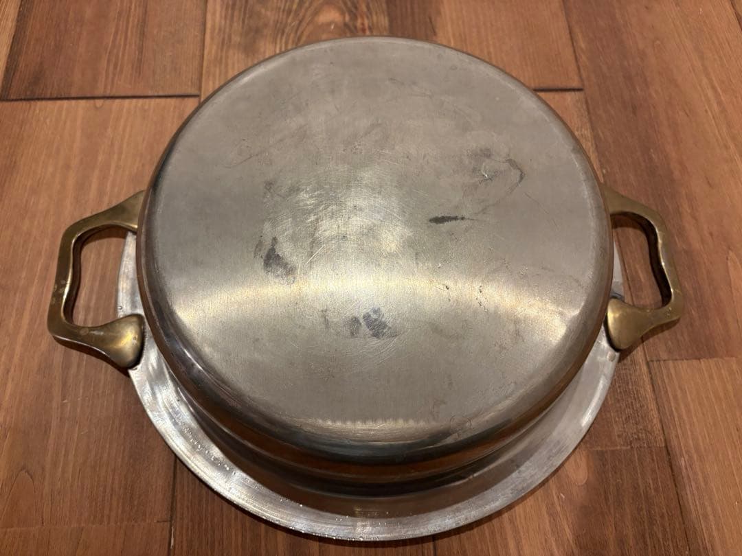 真鍮　両手鍋