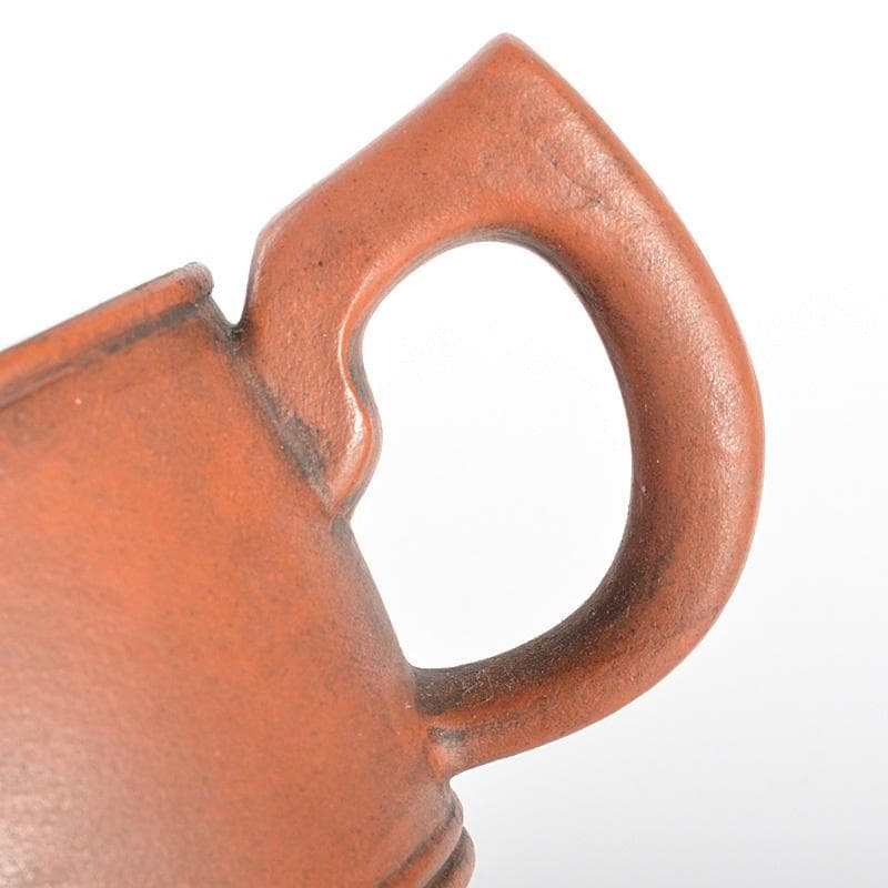 中国　紫砂　朱泥　神獣彫　急須　茶壷　在銘　C　R5513