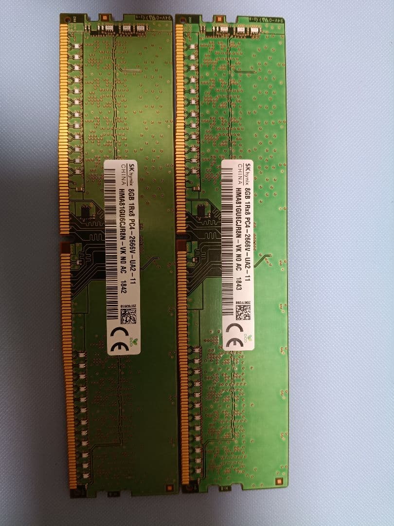 プ*っ様 ​SK hynix DDR4-2666 8GB×2枚セット (計16G