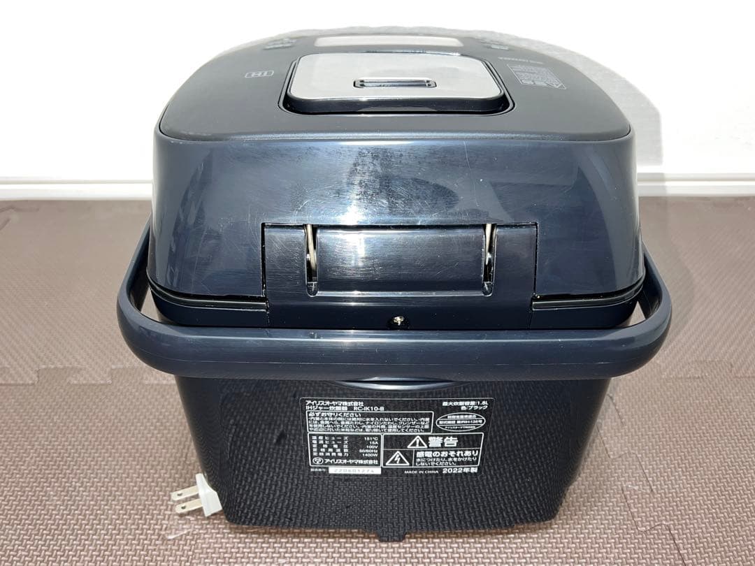 2022年製　アイリスオーヤマ 銘柄炊き IHジャー炊飯器 RC-IK10-B