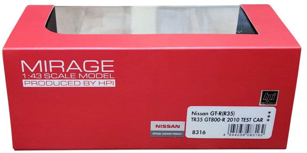 HPI 1/43 日産 GT-R (R35) TR35 GT800-R 2010