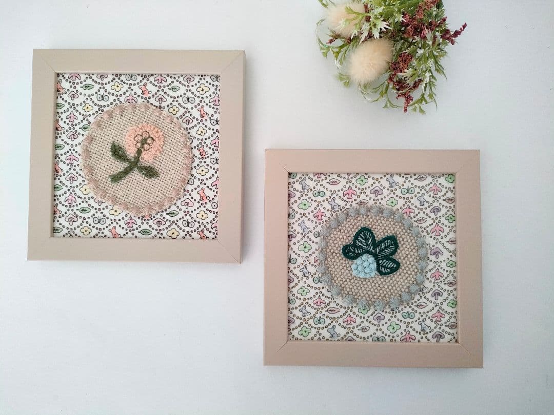 ご確認ページ　ミナペルホネン　ファブリックフレーム　ピンク