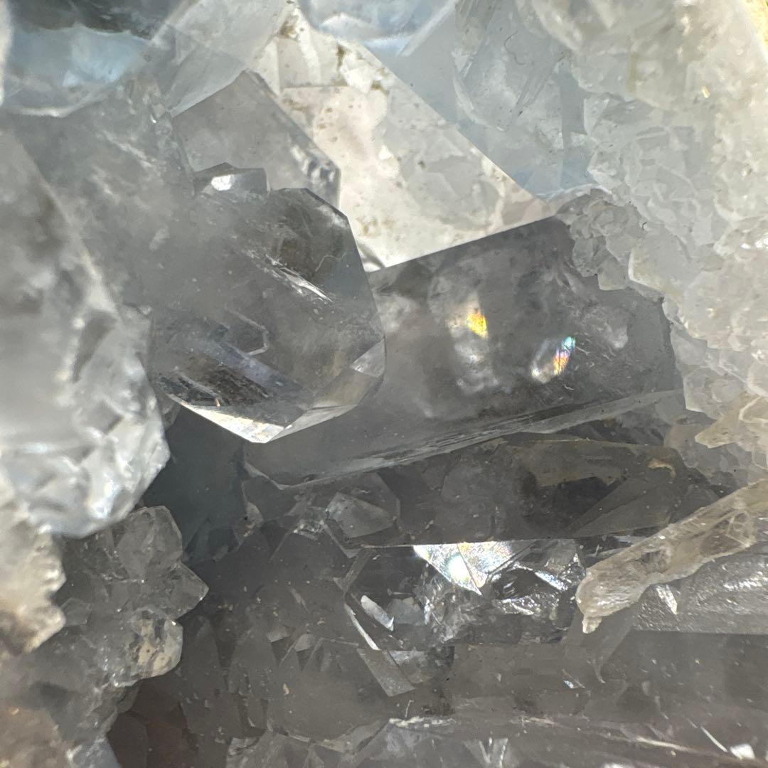 高品質 セレスタイトドーム♡クラスター♡No.1518 キラキラ♡♡