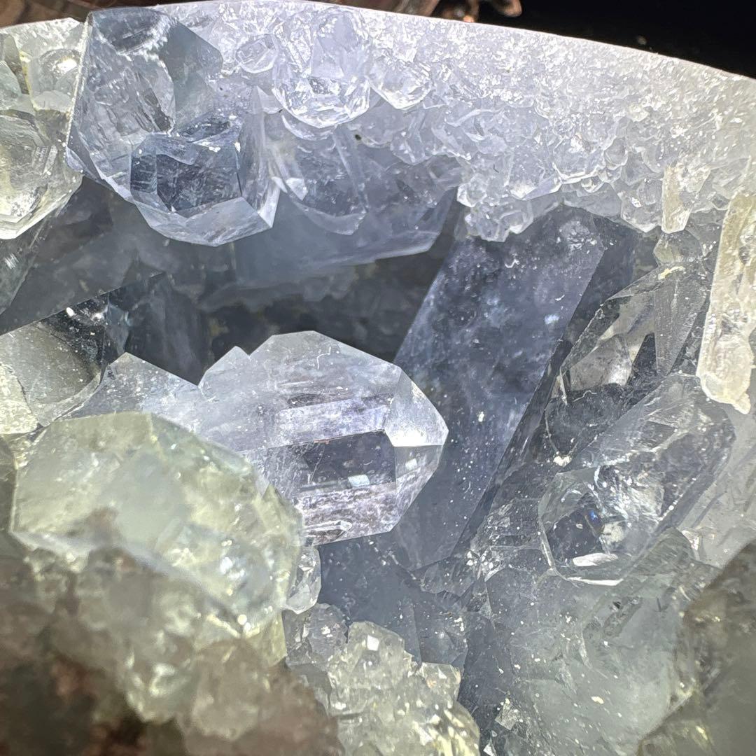 高品質 セレスタイトドーム♡クラスター♡No.1518 キラキラ♡♡